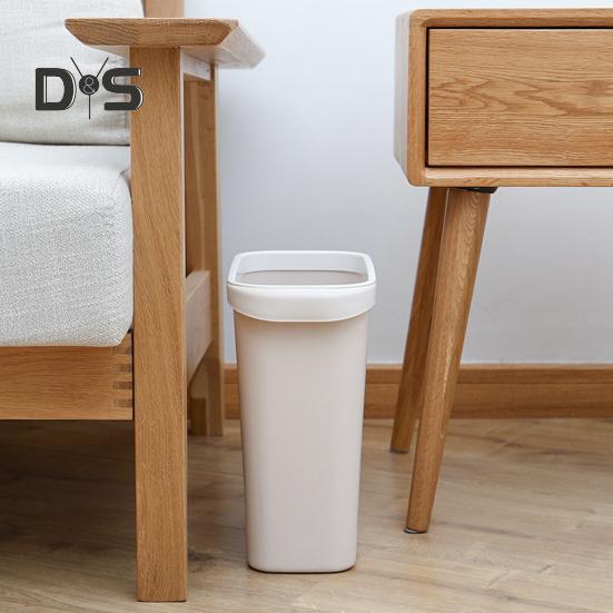 Тонкий мусорный бак, большая емкость, высокая прочность, легко чистить, контейнер для мусора в ванной, декоративное мусорное ведро