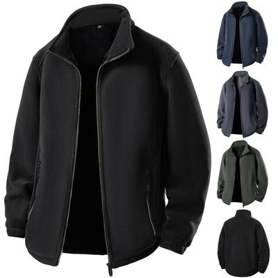 Унисекс Повседневная Уличная Однотонная Юбка Флисовая Куртка на Молнии