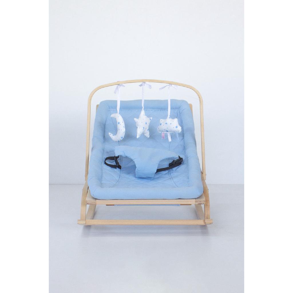 Рюкзак-кенгуру со ступенькой из натурального дерева - бежевый