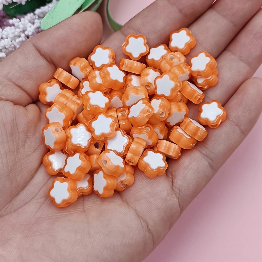 150 шт. ювелирные изделия 10 мм для изготовления ювелирных изделий DIY глиняные бусины ручной работы в форме цветка бусины-разделители акриловые бусины