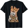 Cute Little Cats Playing Build Wall for Lovers Kitty Kittens T-Shirt