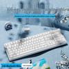Беспроводная механическая клавиатура Qisha с 108 клавишами и тремя режимами