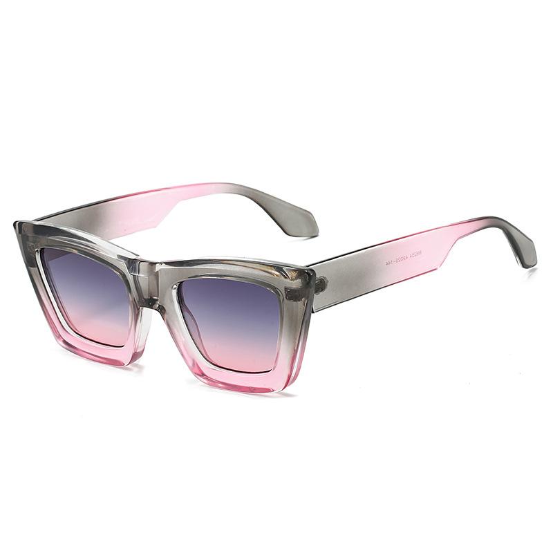 New Fashion Gradient Cat Eye Sunglasses Women Vintage Square Shades Brand Designer Luxury Sun Glasses Uv400 Eyewear
