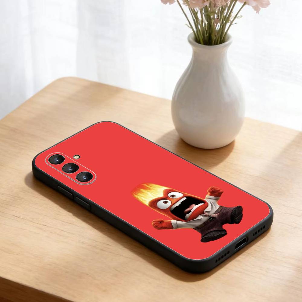 Adventure Anime Inside Out Phone Case For Samsung Galaxy A73,A21s,A22,A31,A52,A53,A71,A41Soft Black Shell