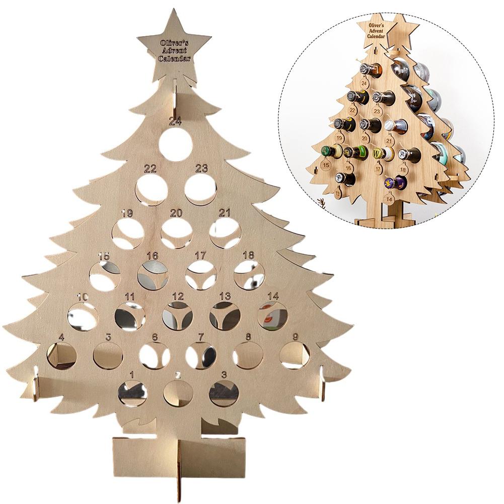 Адвент-календарь - Подставка для вина Календарь Рождество на 2024 год
