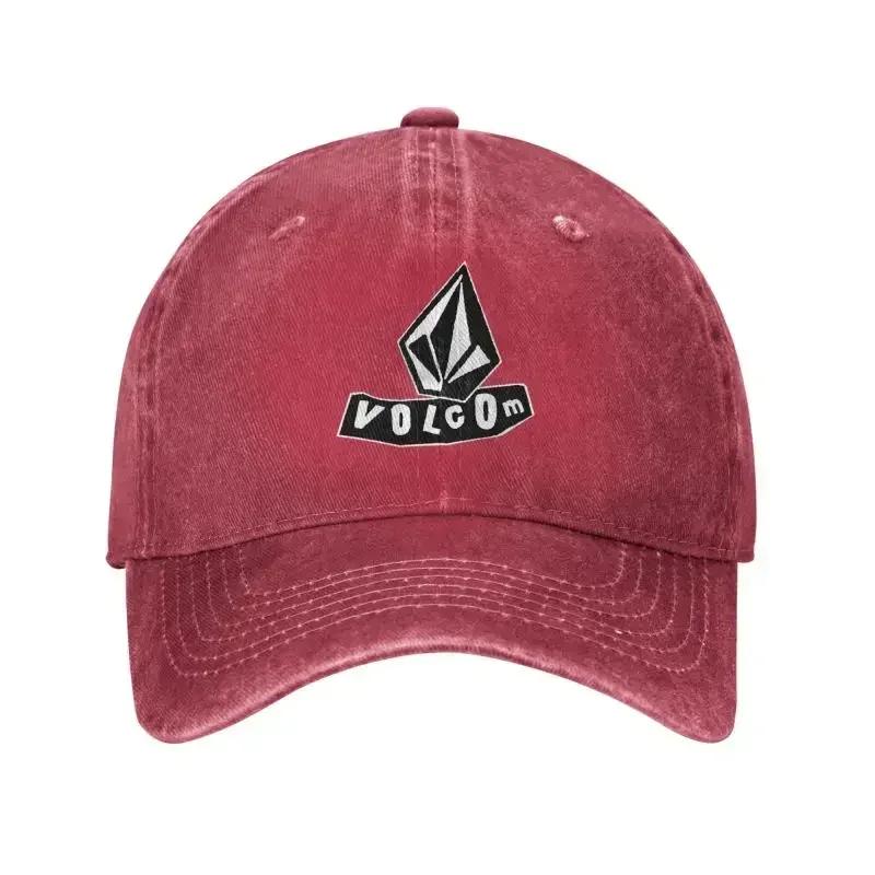 Custom Volcoms Logo Baseball Cap Sports Cotton Snapback Hats Women Unisexs Adjustable Dad Hat