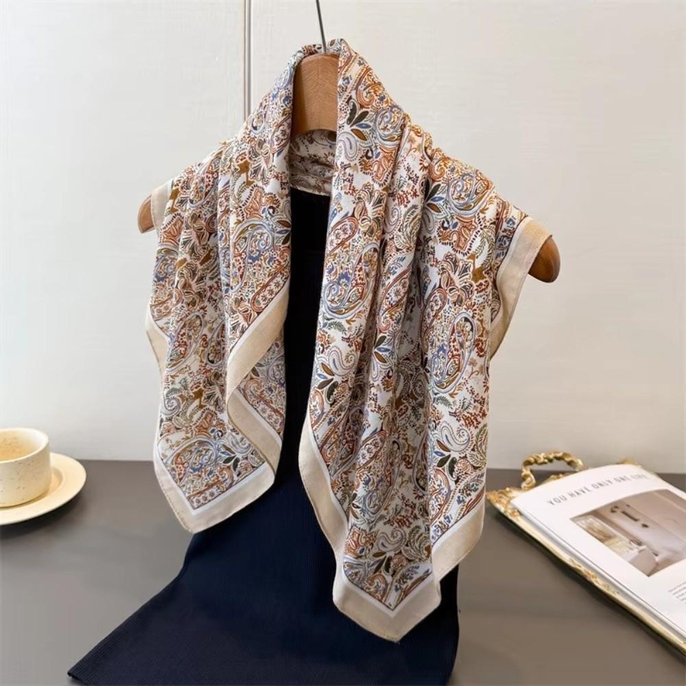Lightweight Headscarf Warm Bandana Wraps Fashion Square Scarfs Women