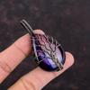 Tree Of Life Purple Fire Labradorite Pendant Copper Wire Wrapped Pendant Handmade Wire Wrap Jewelry Gemstone Pendant Copper Jewelry For Gift