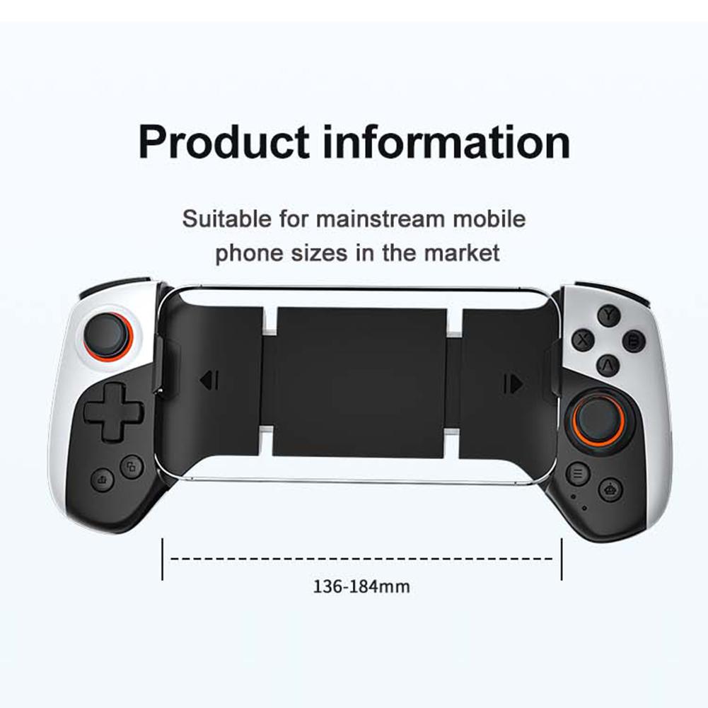Геймпад для мобильного телефона Bluetooth-совместимый 5.3 Турбо/Задняя кнопка/Вибрация Контроллер для игры на телефоне для Android IPhone IOS Switch PC