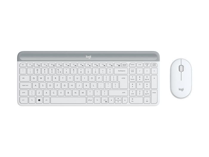 Clavier et souris sans fil - LOGITECH - MK470 - Blanc - 1 To - 8 Go