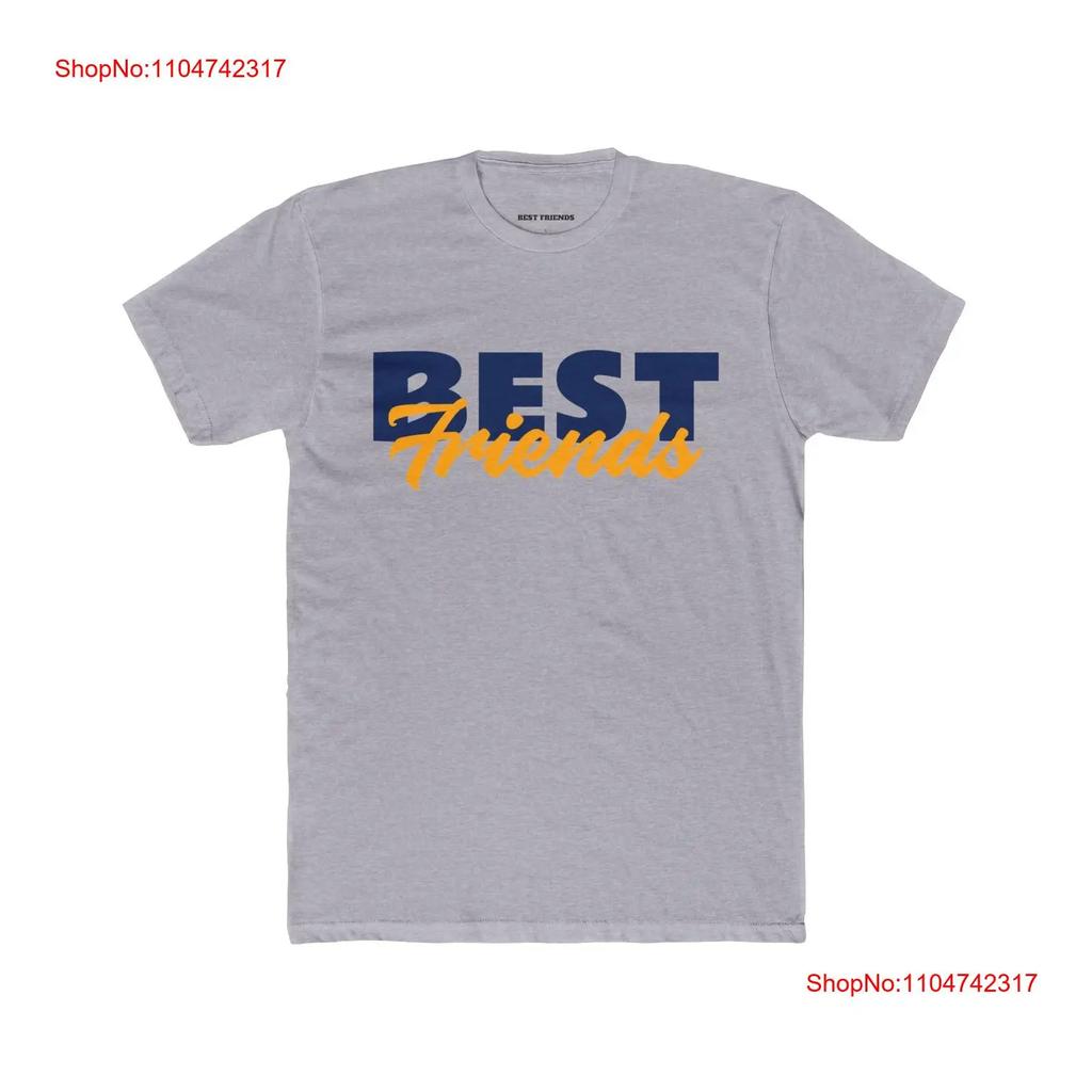 Best Friends Cotton Crew T Shirt Friendship Casual Wear Bestie vintage Washed Stretched streetwear Breathable Stylish Unisex
