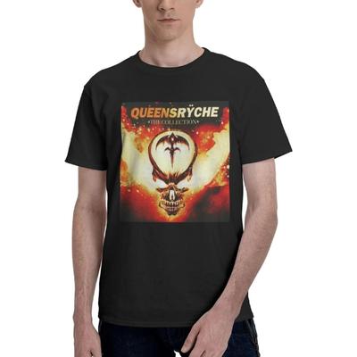 KaKPBu Queensryche Мужская футболка Футболка с круглым вырезом Футболка с коротким рукавом Футболка-майка Нижнее белье