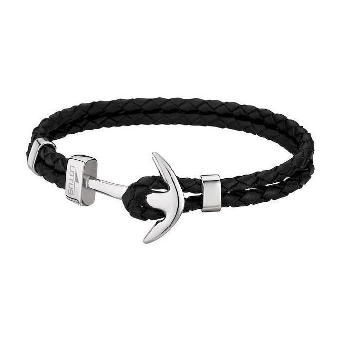 Bracelet - Lotus - LS1832-2-1 - Acier inoxydable - Cuir - Homme