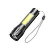 Мини-телескопический фонарик с USB-зарядкой и высокоинтенсивным боковым COB-светом - Алюминиевый сплав для домашнего использования