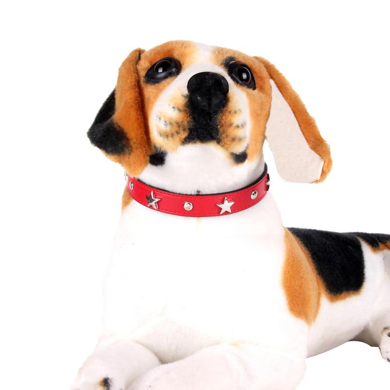 Прочный регулируемый полиуретановый ошейник для собак, декорированный металлом