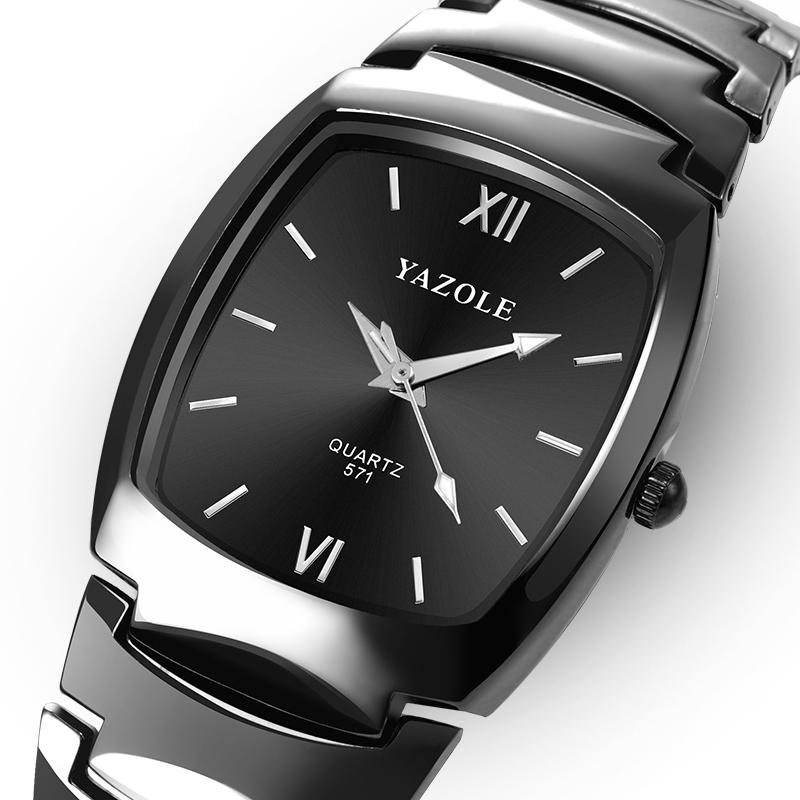 UTHAI Men's Watch Light Luxury Tungsten Steel Glow Waterproof Clock Couple Watches Women's Fashion Quartz Wristwatches Gift