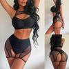 Top-Selling Hollow-Out Sexy Bikini Lingerie Set - Split Two-Piece Bra