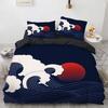 Пододеяльник с волнами Узор Хокусая Японский стиль Укиё-э Покрывало для одеяла Восточный стиль эскиза Океан Полиэстер Для детской Женской комнаты Декор