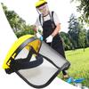 Face Shield Chainsaw Splash Prevention Electric Cutting Gardening Protection Mesh Face Shield Protective Mask Helmet Safety