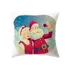 Милый мультяшный Санта Клаус Счастливого Рождества Принт Наволочка Декоративная наволочка для дивана в гостиную