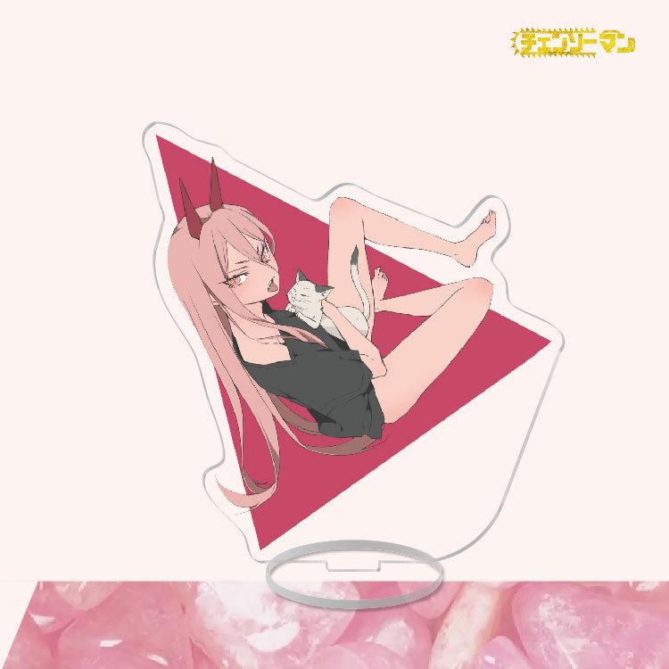 Аниме бензопила человек акриловая подставка для персонажей косплей окрашенный декор стола орнамент подарок модели «сделай сам»