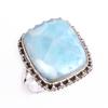 Кольцо в подарок из стерлингового серебра 925 пробы с драгоценным камнем ларимаром Natural Republic S.9 M2S78