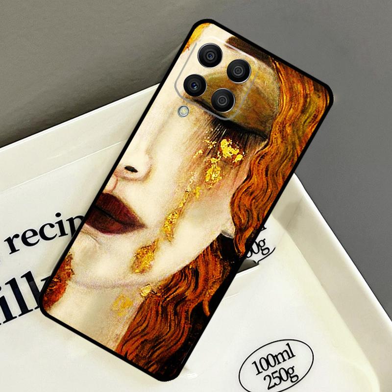 Поцелуй Густава Климта Чехол Для Samsung Galaxy M33 M53 M13 M15 M35 M55 M32 M16 M36 M56 M54 M20 M52 M34 M14 M11 M31