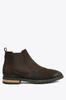 Men's Fashion Genuine Leather Flat Heeled Booties Brown Suede Outdoor Boots Shoes
