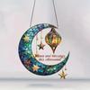 Moon Suncatcher Hanging Decoration Moon Star Lantern Stained Glass 2D