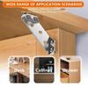 20 Pieces Thickened Stainless Steel Corner Brackets, 90° Right-Angle Mounts & Furniture Connectors with Screws Included