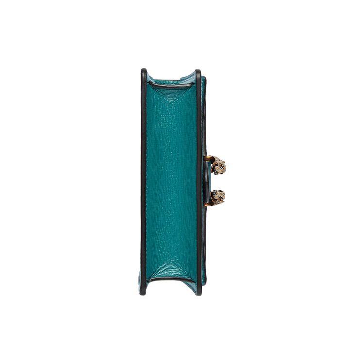 Gucci Dionysus Tiger Head Buckle Color Block Leather Crossbody Bag Women bags Blue Emerald-Green 476432-18YQX-9278