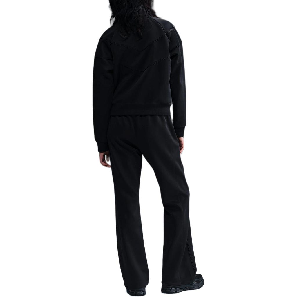 Nike Sportswear Windrunner Logo Stand Collar Comfortable Long Sleeve Jacket Women Jackets Black White HJ0976-010