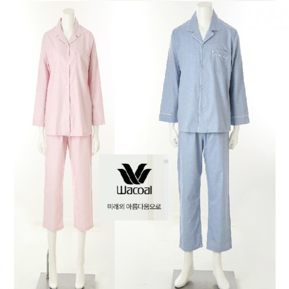 Wacoal 100 Cotton Couple Pajama Set Melange Color Wpa2519w Wpa2519m