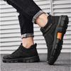 Модная мужская обувь 2024 осень рабочая обувь противоскользящая легкая устойчивая к запаху износостойкая удобная на шнуровке рабочая обувь для улицы