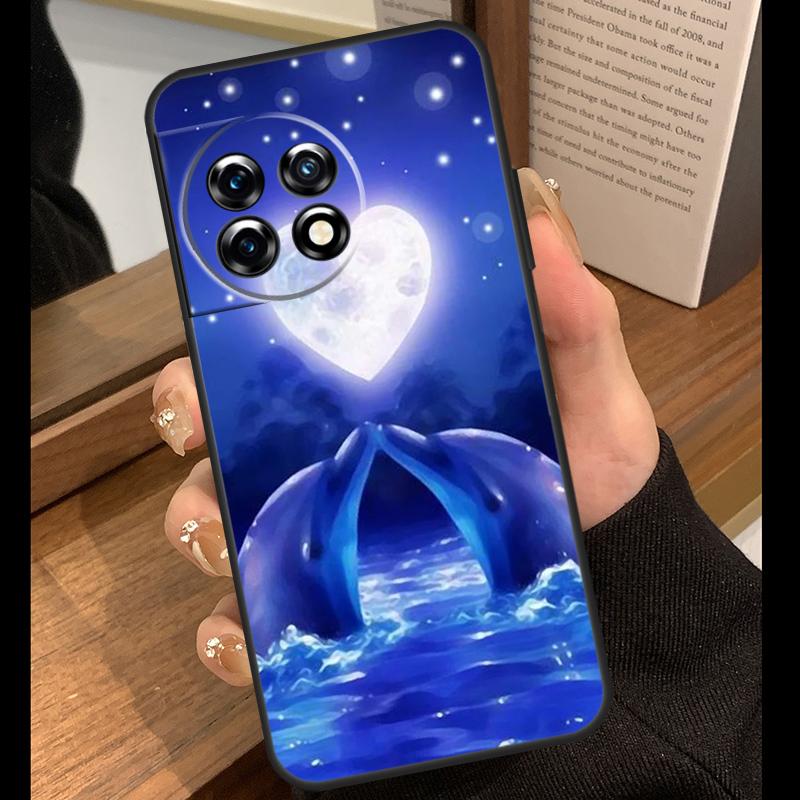 Dolphin Case For OnePlus Nord 5 CE 2 3 4 Lite N20 N30 OnePlus 15 R 13R 12R 10T 13T 10 11 12 13 Cover