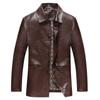 Новая осенне-зимняя повседневная молодежная мужская однобортная кожаная куртка с лацканами, новая мужская куртка из искусственной кожи