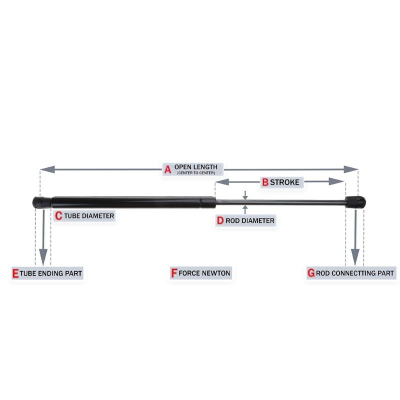 1 Pair Tailgate Boot Gas Strut Lifter for Corsa C 2000-2006 Hatchback 9114311 Trunk Tailgate Boot Gas Spring Struts