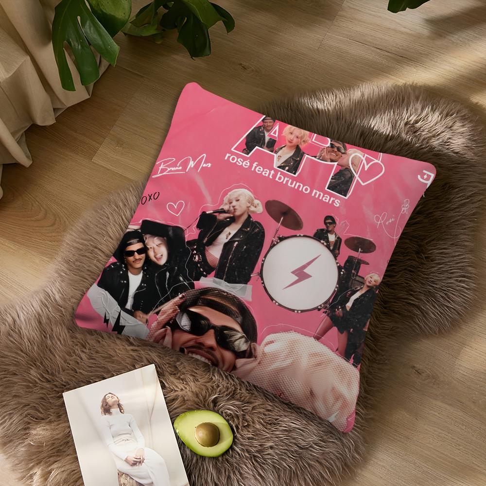 Горячий певец Бруно Марс Apt-RoseEs Музыкальная наволочка Диван Гостиная Изголовье Спальня Подушка-спинка Квадратная подушка Время для сна