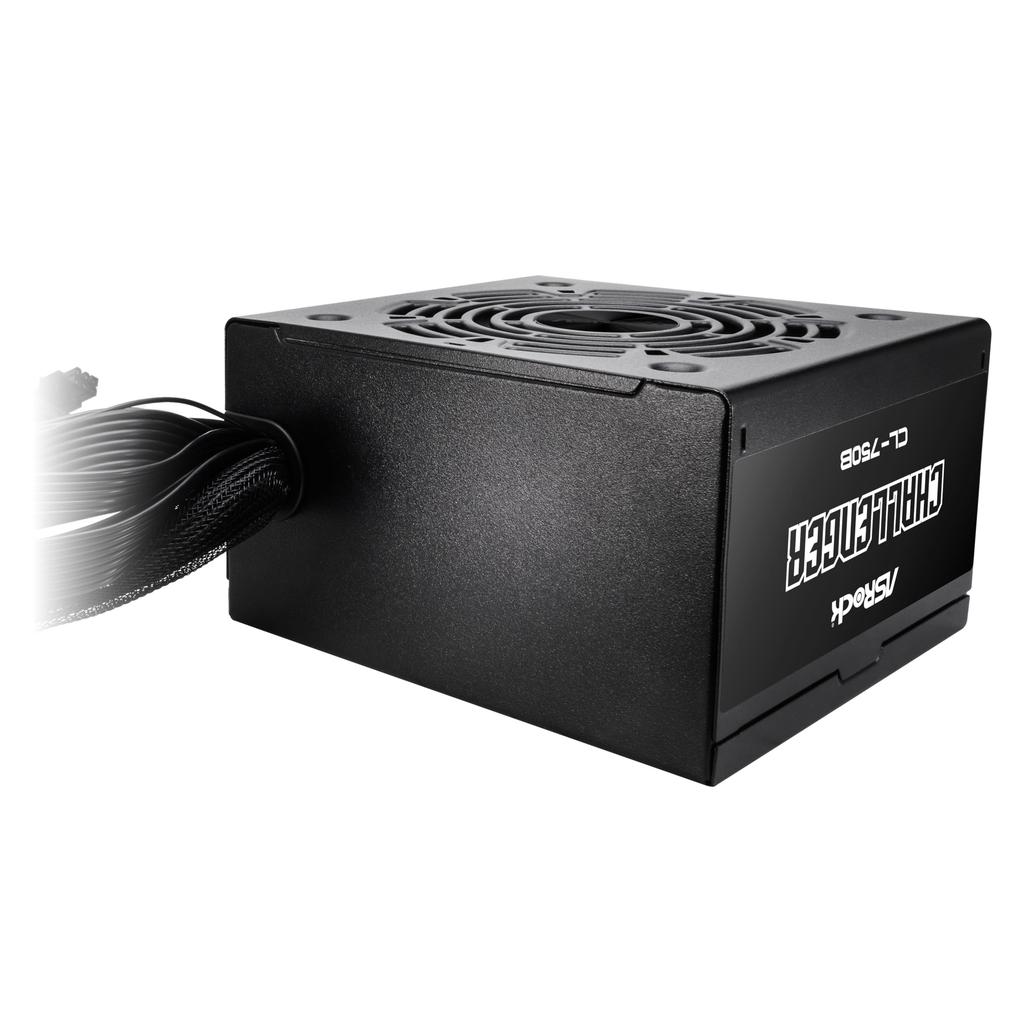 ASRock Challenger Next Generation GPU Compatible PC Power Supply Unit 750W Compatible 80PLUS Bronze ATX Direct Connection Cable Cable Included PCIe5.1