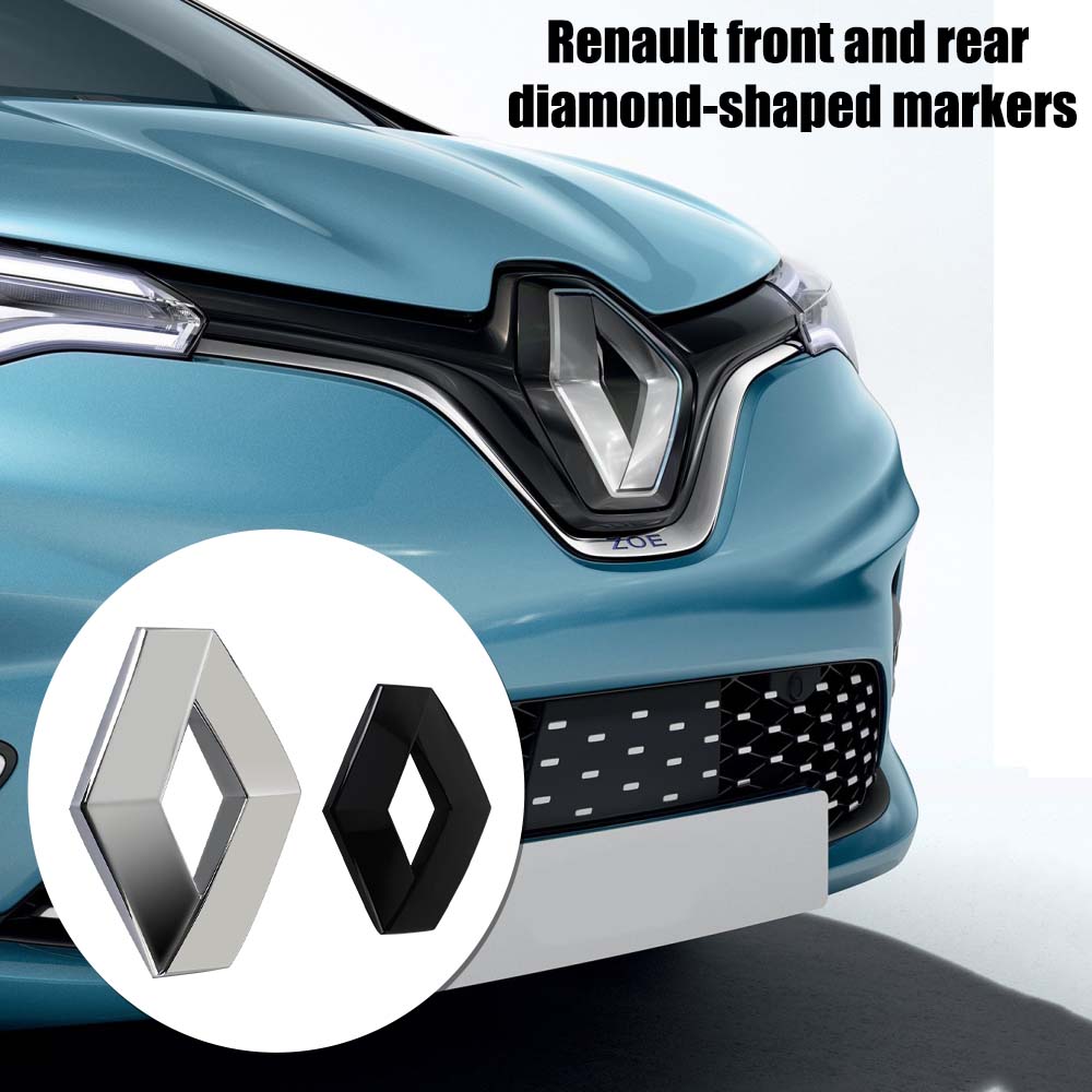 Car Front Radiateor Badges Auto Rear Trunk Lid Emblem Sticker Replacement Accessories For Renault DACIA Scenic Loguna Duster Zoe A5
