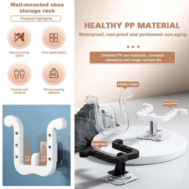 1 шт. вешалка для тапочек без перфорации, простой крючок для ванной комнаты, дренажная стойка для унитаза