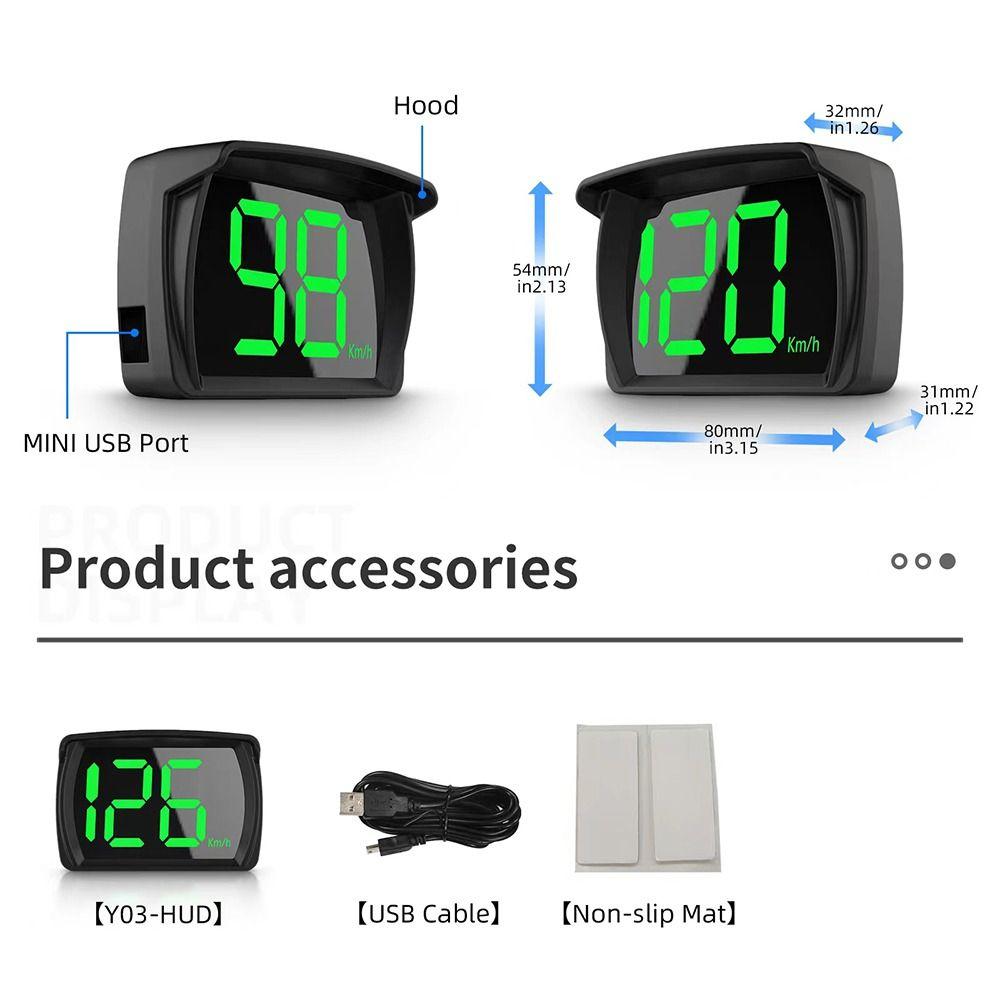 Universal HUD Car Head Up Display Versatile Compatibility Vehicle Speed Meter Speed Meter
