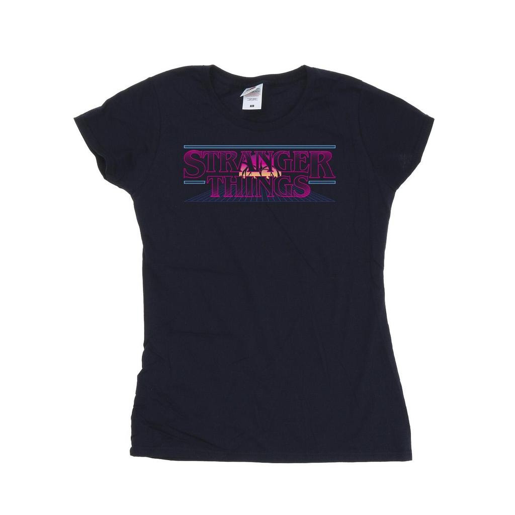 Netflix Womens/Ladies Stranger Things Retro Title Cotton T-Shirt