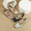 Fashion Women's Flat Square Toe Single Shoes Female New Comfort Loafers Shoes Soft Sole Mary Jane Shoes Ladies Casual Slip On Flats Shoe