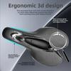 Asiento de bicicleta con luz trasera LED recargable por USB sillín ergonómico para ciclismo