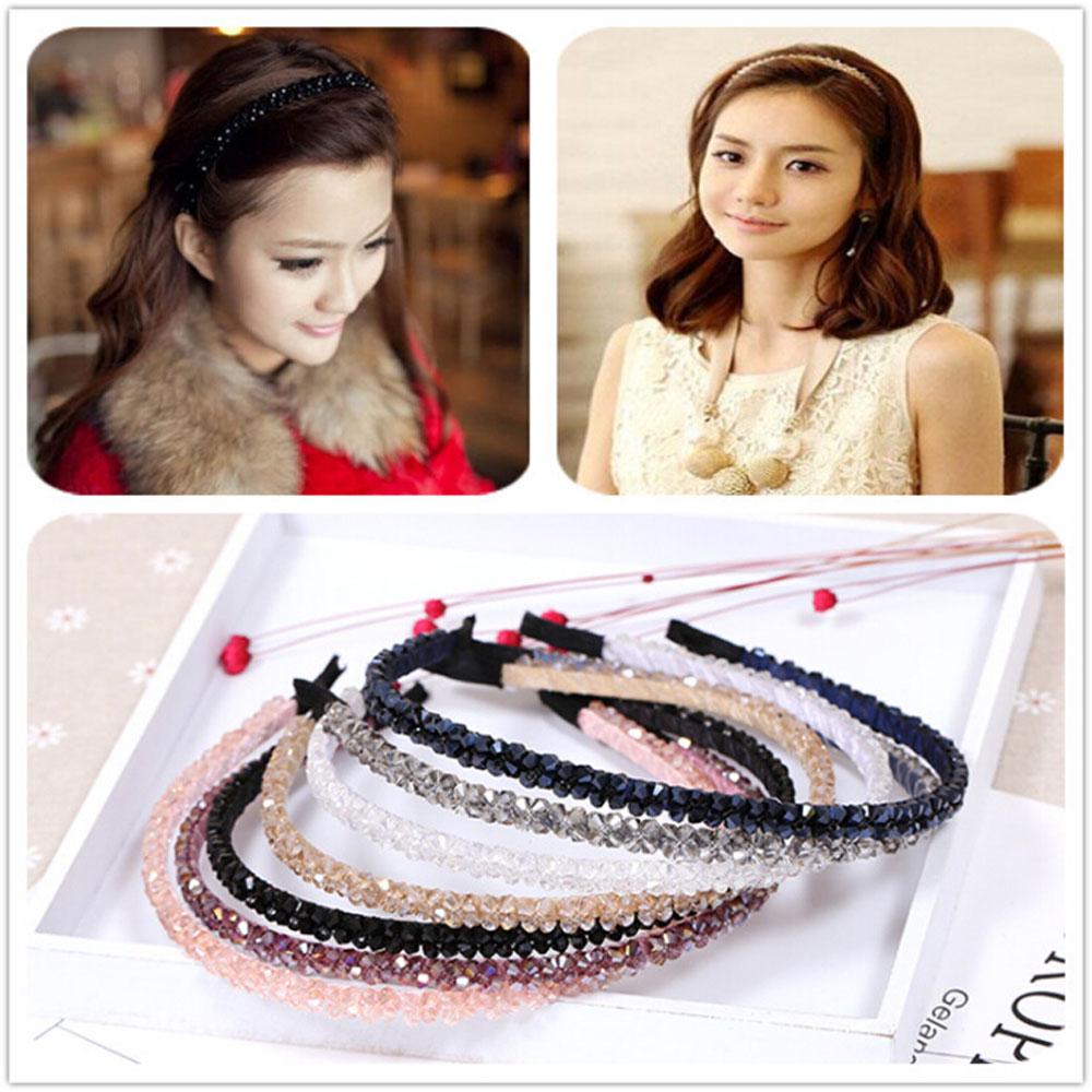 Fashion Women Headdress Crystal Hair Band Rhinestone Headband Headwear Ornament Jewelry