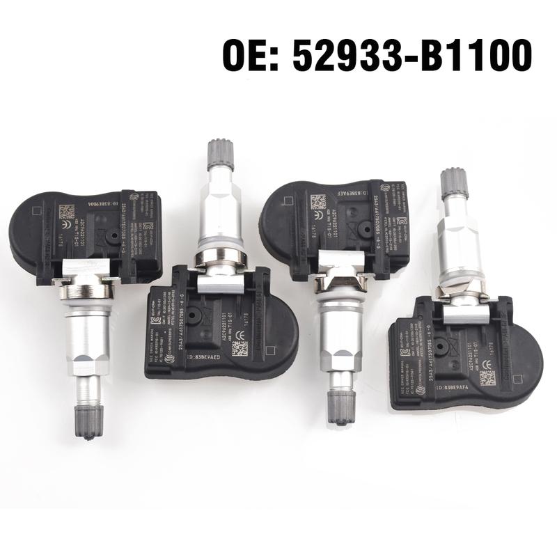 4 PCS Car Tire Pressure Monitor Sensor TPMS 52933-B1100 For Kia Carens Ceed 2012+,Sorento 2013+,for Rio 2018-2019