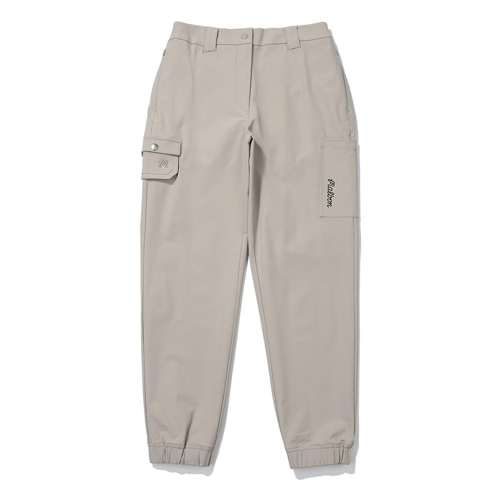MALBON GOLF Basic Jogger Pants Greysh Beige (Woman)