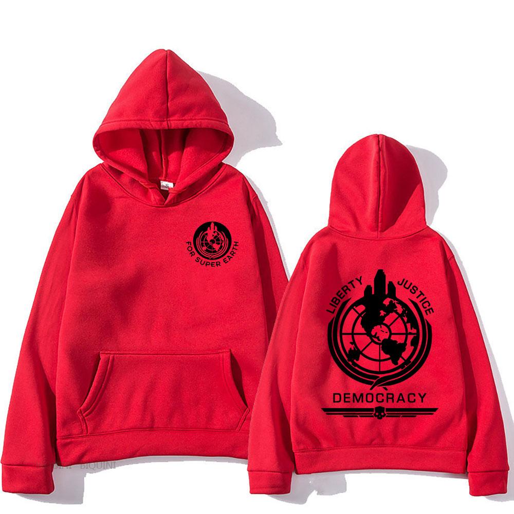 Толстовка Helldivers с капюшоном, удобная толстовка с длинным рукавом для мужчин и женщин на осень/зиму, повседневная толстовка с графическим принтом