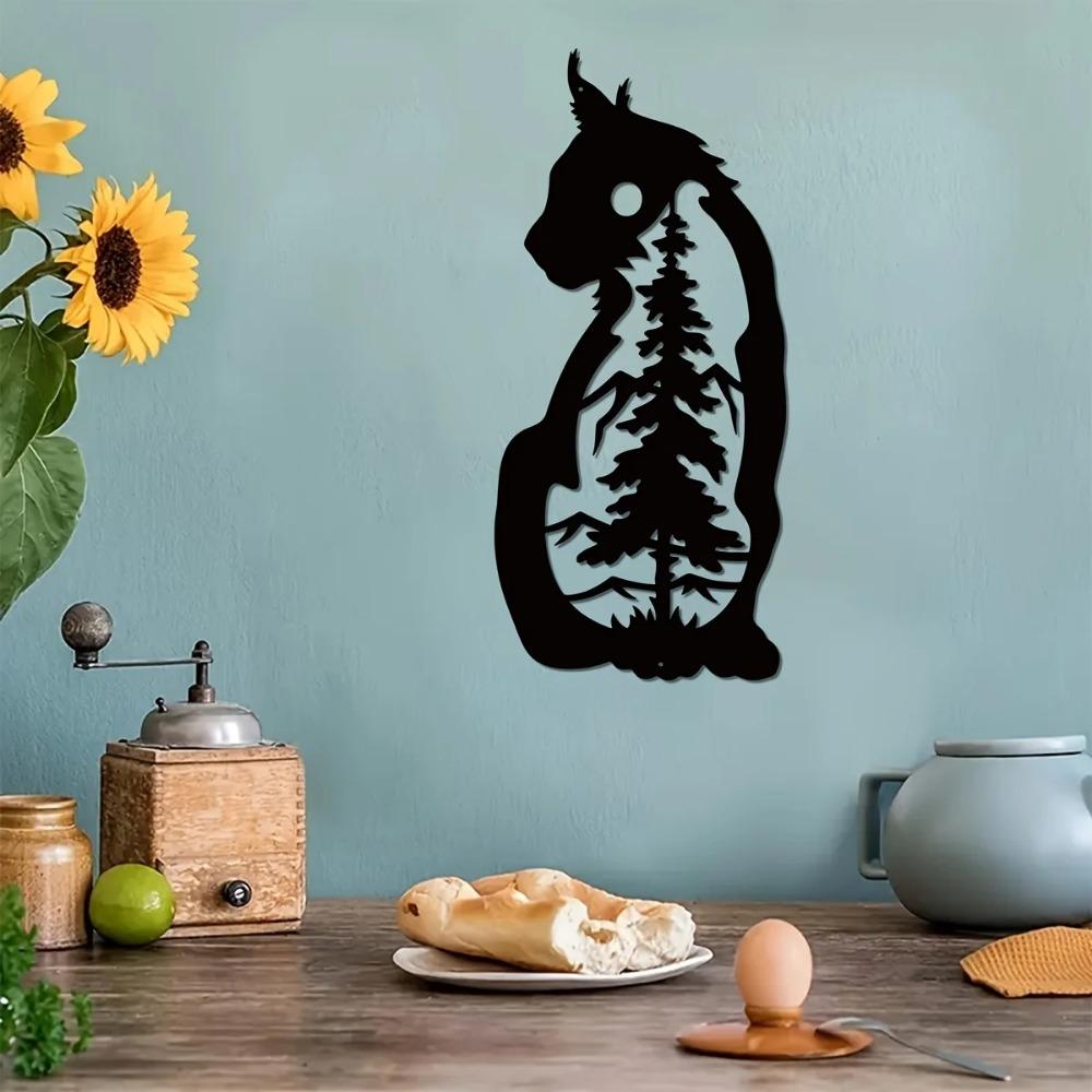 Металлическая табличка с монограммой в виде волка, уникальный настенный декор для внутреннего и наружного использования, стильный подвесной светильник в виде волка, идеальный подарок для охоты и дикой природы